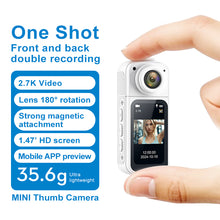 Load image into Gallery viewer, Lightweight S70 Thumb Camera: WiFi - enabled, Interval Recording for On - the - go Shoots