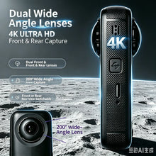 Load image into Gallery viewer, New Panoramic Action Camera Front & Rear Dual Lens 200° Wide‑Angle, 2.0 Inch Screen Handheld Vlog Cam Magnetic Lens Cover