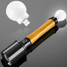 Load image into Gallery viewer, USB Rechargeable Flashlight Electric Display Home Outdoor Multi-function FlashlightAl6061 Outdoor Camping Accessories Practical