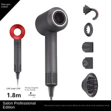 Load image into Gallery viewer, 5 In 1 Haar Trockner Blattlosen Hohl Elektrische Haar Trockner Haushalt Anion Pflege Friseur Hohe Power Salon Stumm Schönheit gesundheit