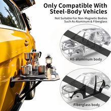 Load image into Gallery viewer, Magnetic MOLLE Panel,Aluminum Ultra‑Light Foldable Car Side Table Paint‑Safe Magnet SUV Camp Gear
