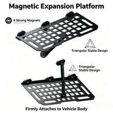Load image into Gallery viewer, Magnetic Car Side Table Foldable MOLLE Tactical Panel All Metal Vehicle Magnetic Expansion Platform for Offroad Camping Outdoor
