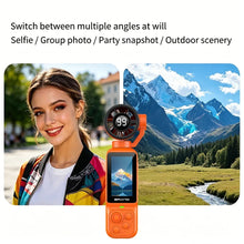 Load image into Gallery viewer, Latest New 1080P Handheld Fan Gimbal Camera, 180° Rotatable HD Vlog Camera with Cooling Fan, 2000mAh Portable Action Cam
