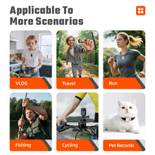 Load image into Gallery viewer, Mini 1080P Sports Action Camera 1.47" IPS Screen Portable Video Recorder for Motorcycle Cycling Outdoor Vlogging

