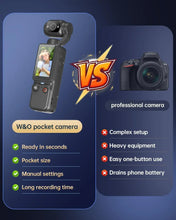 Load image into Gallery viewer, Vlogging Camera Mini Camcorder Portable Handheld Video Camera with 180° Rotating Lens Recording for Travel and Daily Moments
