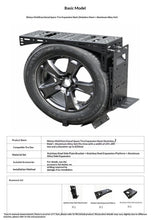 Load image into Gallery viewer, Spare Tire MOLLE Expansion Rack Universal Offroad SUV Rear Wheel Cargo Storage Bracket Overland Camping Tool Mount Platform

