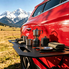 Load image into Gallery viewer, Magnetic Car Side Table Foldable MOLLE Tactical Panel All Metal Vehicle Magnetic Expansion Platform for Offroad Camping Outdoor
