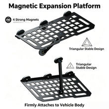 Load image into Gallery viewer, Magnetic Car Side Table Foldable MOLLE Tactical Panel All Metal Vehicle Magnetic Expansion Platform for Offroad Camping Outdoor

