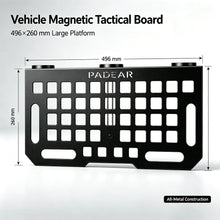 Load image into Gallery viewer, Magnetic Car Side Table Foldable MOLLE Tactical Panel All Metal Vehicle Magnetic Expansion Platform for Offroad Camping Outdoor
