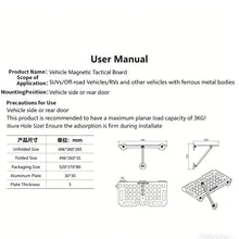 Load image into Gallery viewer, Car Door Magnetic Side Tray, Detachable Camping Table for SUV Offroad, Outdoor Portable Food Holder Rack for Picnic &amp; Travel
