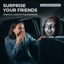 Load image into Gallery viewer, Halloween Ghost Car Headrest Cover Double Sided Stretch Separated Headrest Spooky Prank Auto Interior Decor Party Trick Prop
