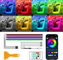 Load image into Gallery viewer, Padear Car Door Frame LED Light Strip 64 Colors Music Sync, APP Control  USB Ambient Light  Interior Accessory Suitable for Most Cars
