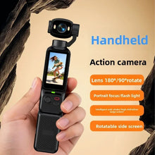 Load image into Gallery viewer, Portable 4K Handheld Vlog Camera Built‑in Gimbal Stabilizer Rotatable Screen Camcorder For Travel Shooting
