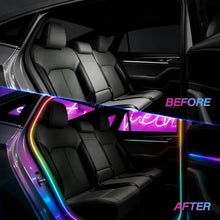 Load image into Gallery viewer, Padear Car Door Frame LED Light Strip 64 Colors Music Sync, APP Control  USB Ambient Light  Interior Accessory Suitable for Most Cars
