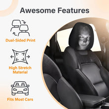 Load image into Gallery viewer, Halloween Ghost Car Headrest Cover Double Sided Spooky Prank Auto Interior Separated Headrest Halloween Party Decor Trick Prop
