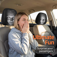 Load image into Gallery viewer, Halloween Ghost Car Headrest Cover Double Sided Spooky Prank Auto Interior Separated Headrest Halloween Party Decor Trick Prop
