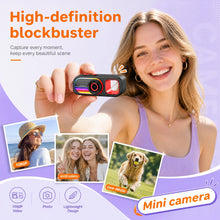 Load image into Gallery viewer, 1080P HD Mini Thumb Camera Rotating RGB Light Portable Keychain Pendant Camera Digital Video Photo Camcorder OTG For Travel
