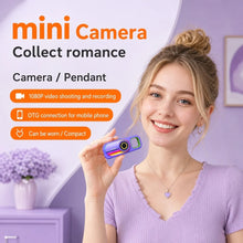 Load image into Gallery viewer, 1080P HD Mini Thumb Camera Rotating RGB Light Portable Keychain Pendant Camera Digital Video Photo Camcorder OTG For Travel
