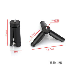 Load image into Gallery viewer, Extendable Mini Tripod, Portable Handheld Selfie Stick Tabletop Tripod with 1/4" Screw, Compatible with GoPro, Insta360, DJI Osmo Action Pocket Vlog Camera
