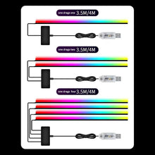 Load image into Gallery viewer, Padear Car Door Frame LED Light Strip 64 Colors Music Sync, APP Control  USB Ambient Light  Interior Accessory Suitable for Most Cars
